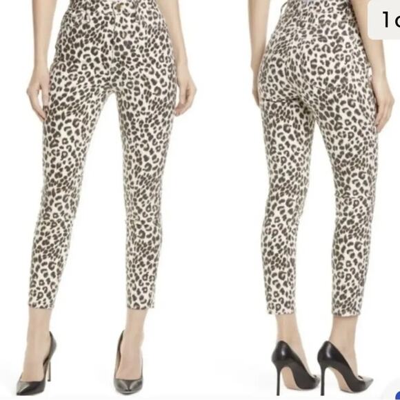 FRAME Ali High Rise Cigarette Jeans in leopard size 32 - Picture 1 of 8